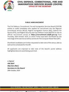 Official Guide: How to Check Your CDCFIB Shortlist Status and CBT Examination Details 3 How to Check Your CDCFIB Shortlist Status